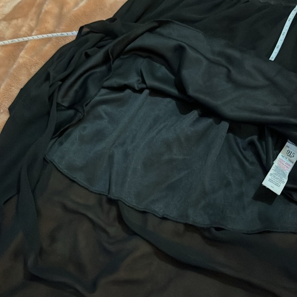 NEW LOOK Black Rose Embossed High Low Sleeveless Dress - Picture 10 of 12